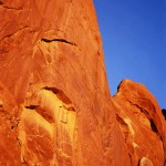 Sandstone Fin and Blue Sky, Arches National Park, Utah